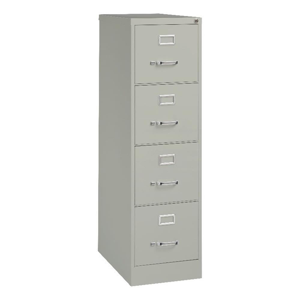25" 4 Drawer Gray Metal Vertical Filing Cabinet D524733