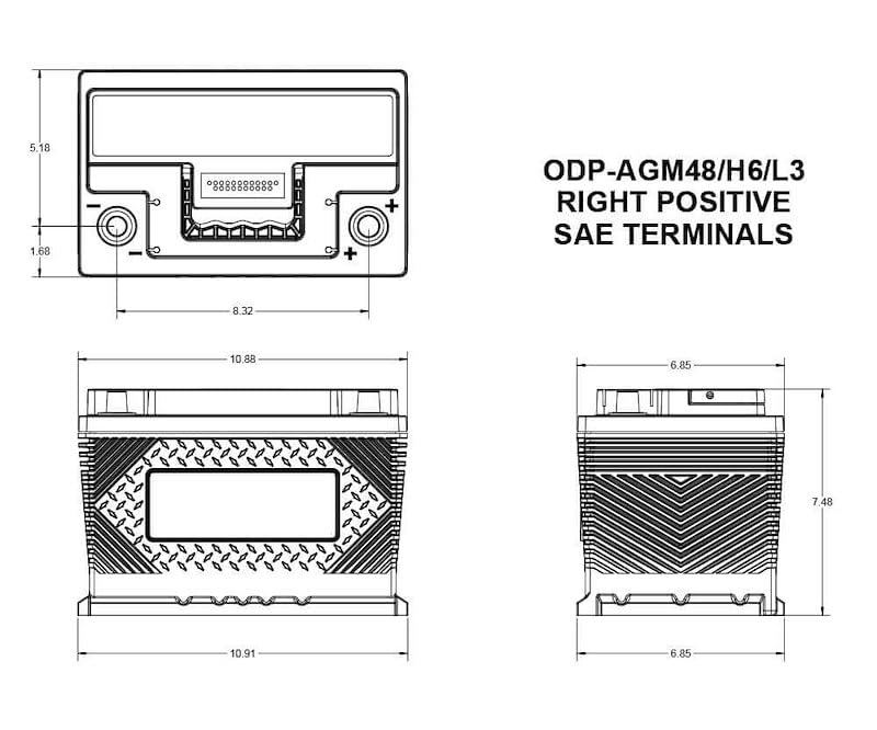 12 Volt 48 BCI Group Size Battery U9435