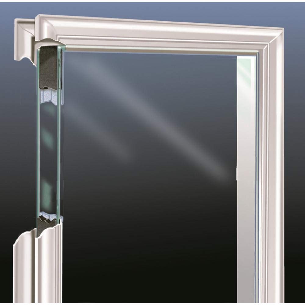 Primed Left Hand Outswing Prehung Door 1/2 Lite Clear Glass 36"x80" Steel A620