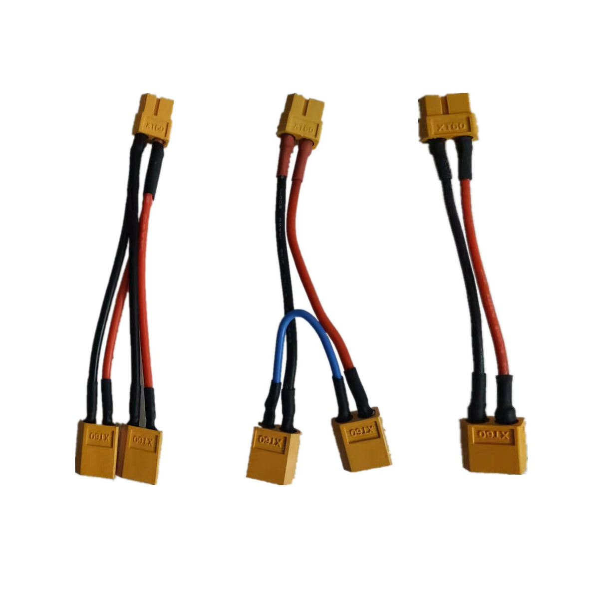3 Pieces Battery Adapter Cable Y-Type Harness Connector XT60 Parallel H404