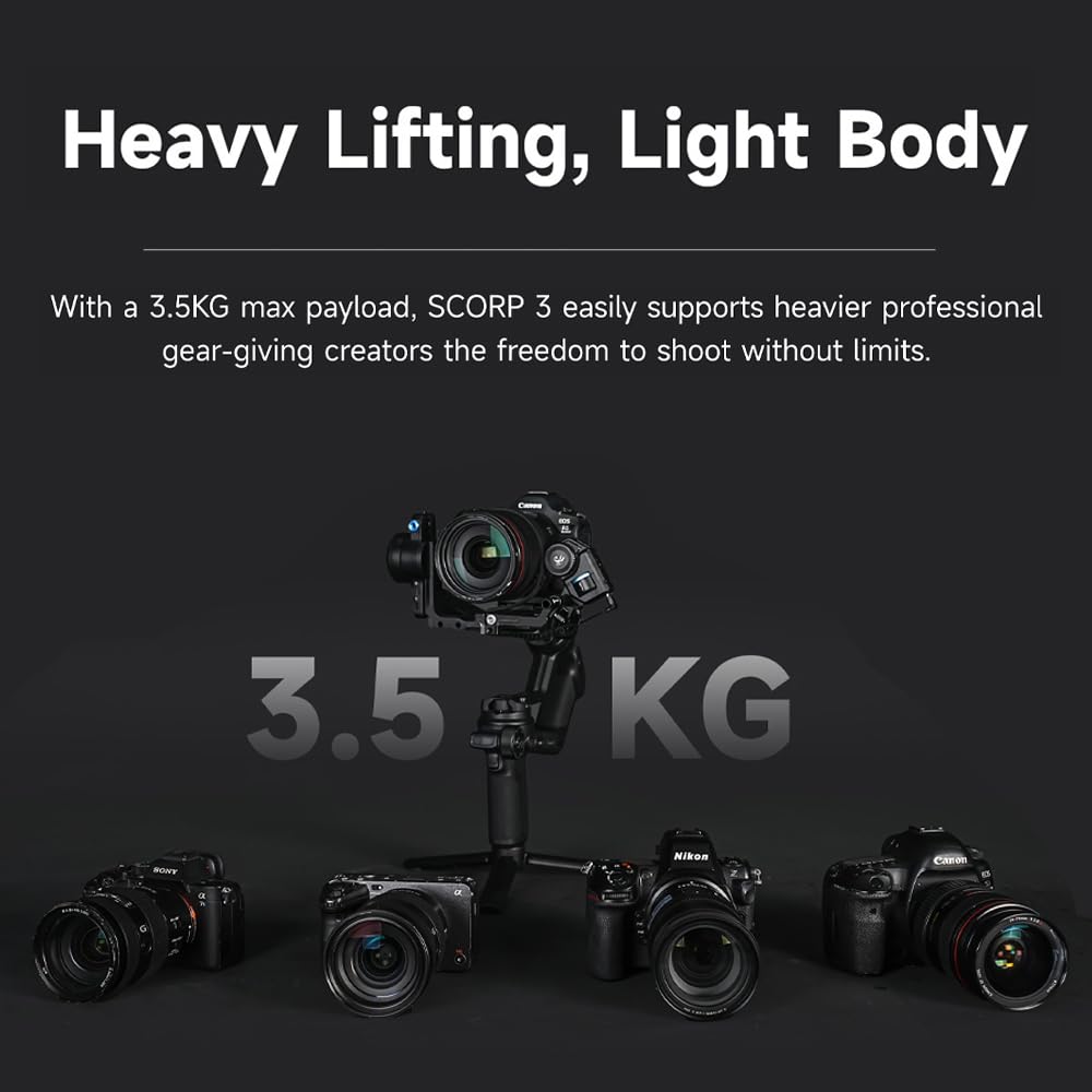 Camera Gimbal Stabilizer with Touch Screen V645
