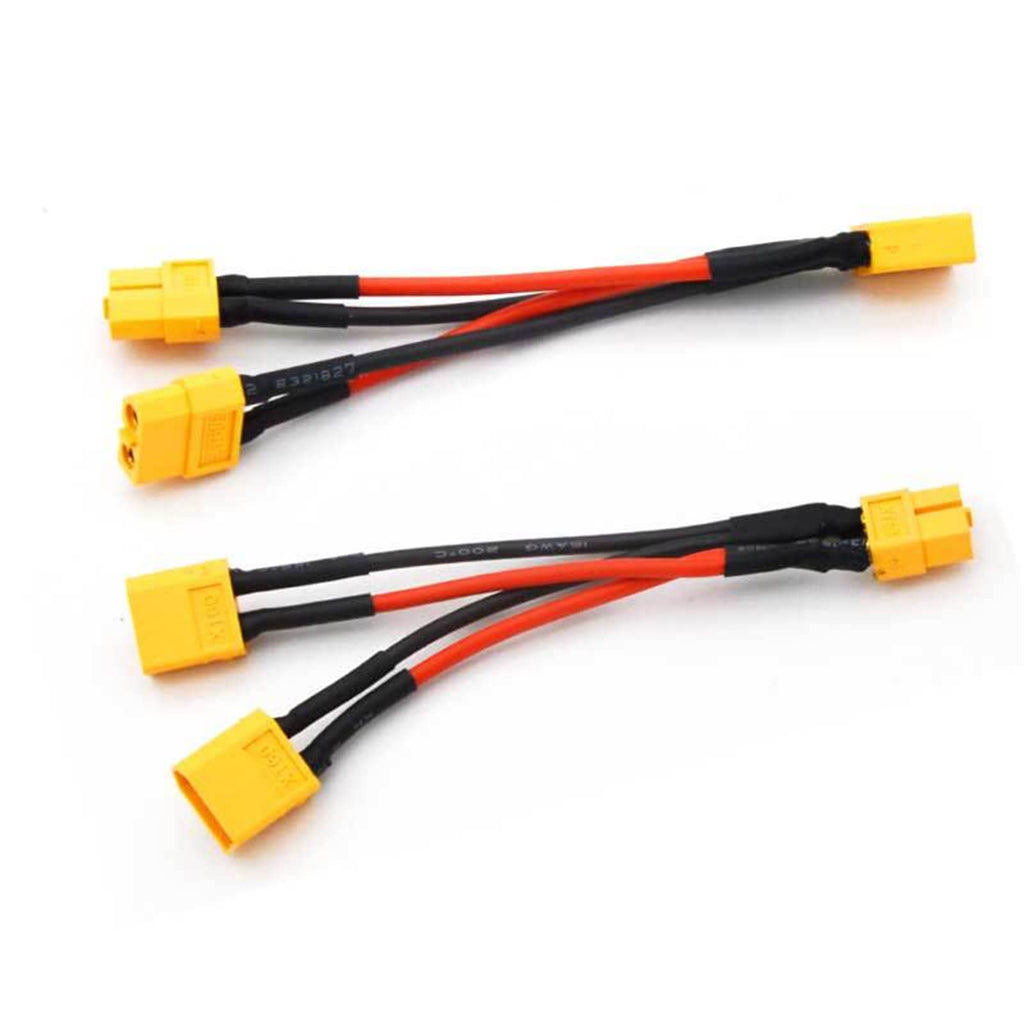 3 Pieces Battery Adapter Cable Y-Type Harness Connector XT60 Parallel H404