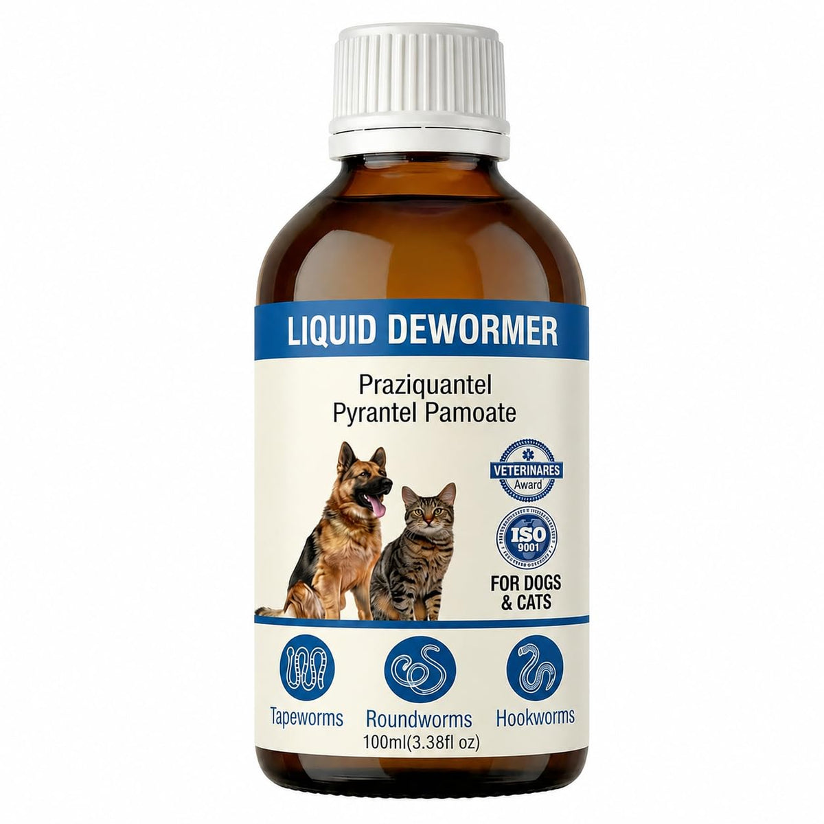 Liquid Dewormer for Dogs & Cats 3.5 fl oz F5388