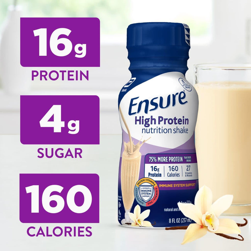 Vanilla Nutrition Shake with Fiber, 16g Protein, 8 fl oz, 24 Pack W6927