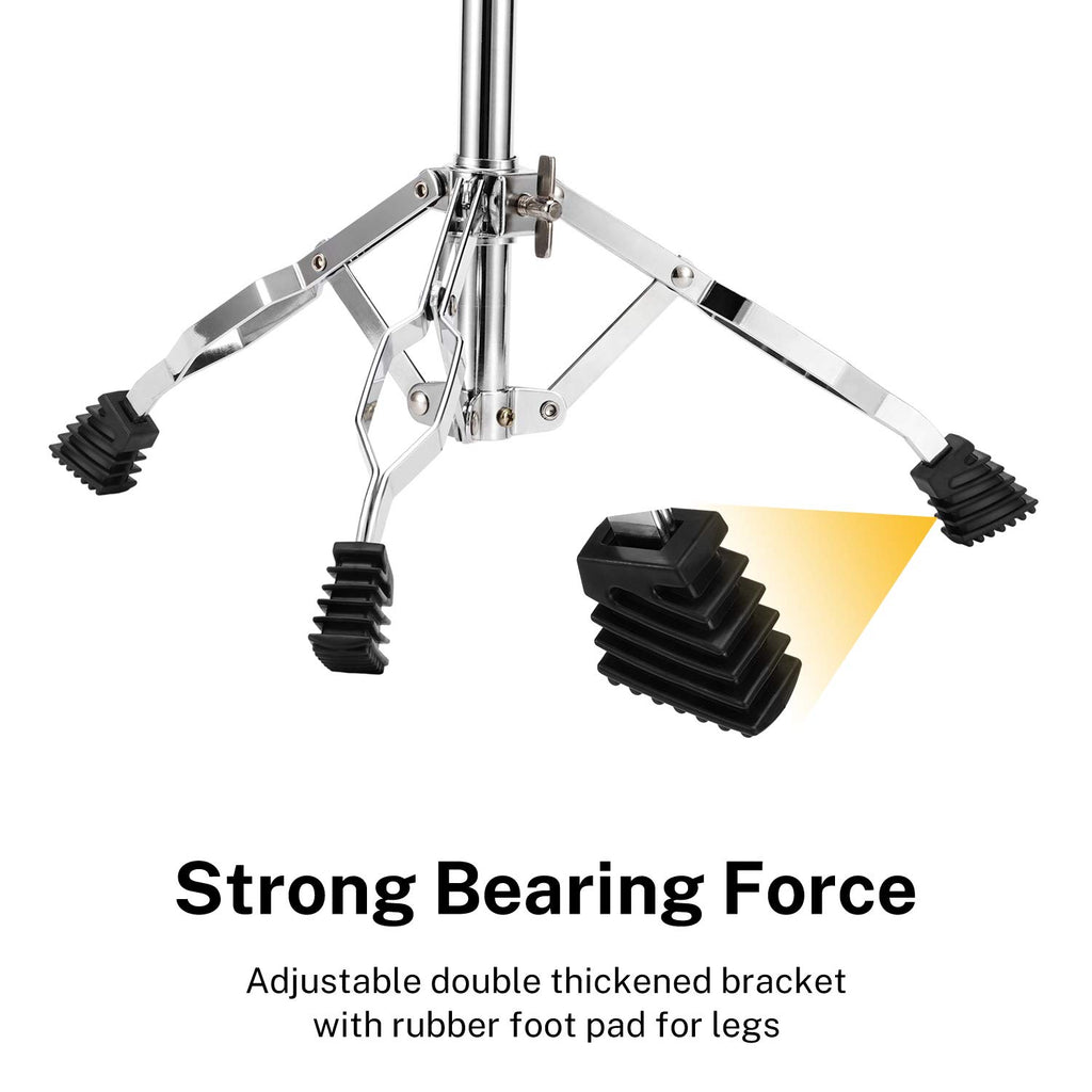 Adjustable Double Braced Snare Drum Stand with Drumstick Holder D105