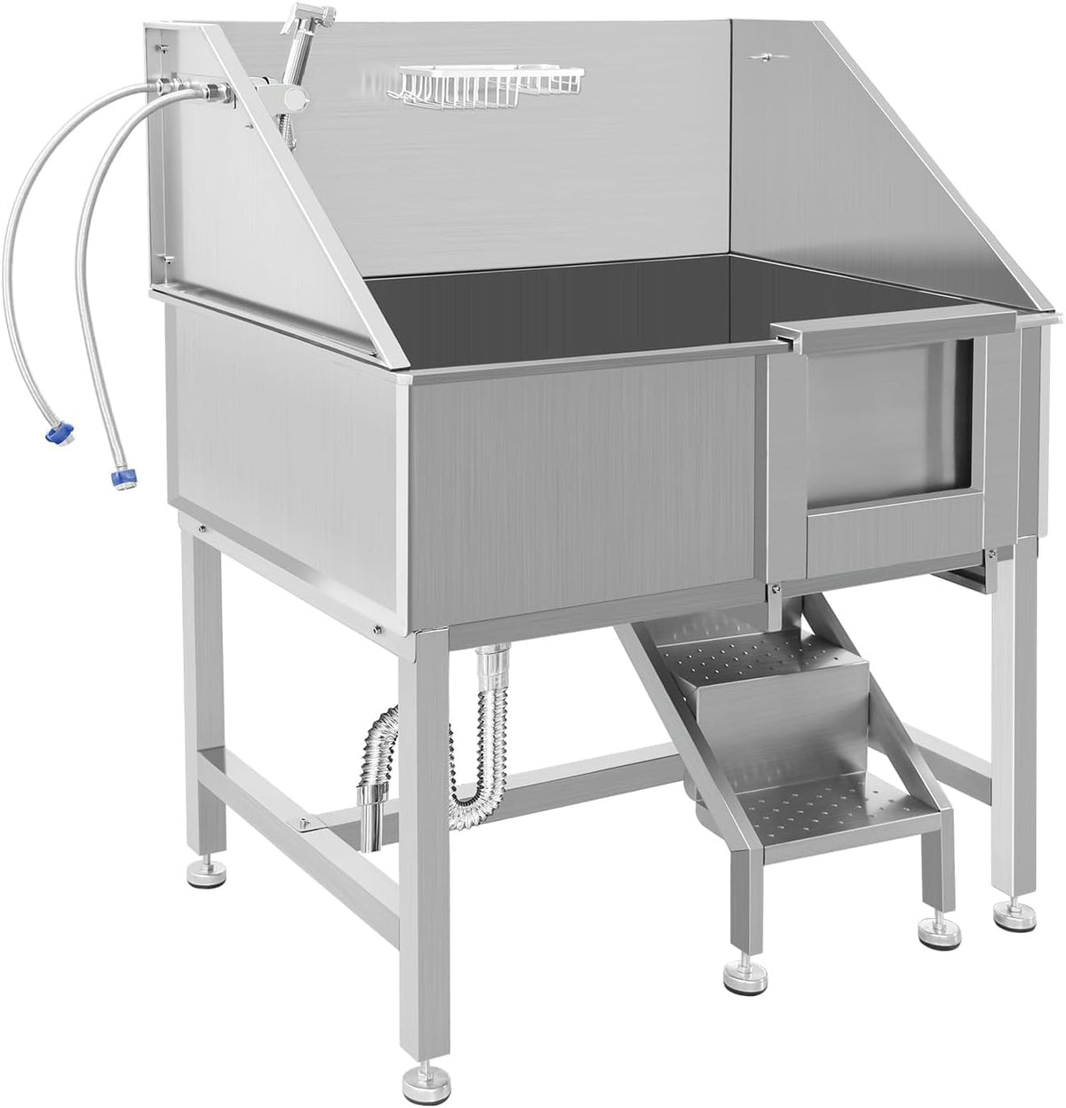 38" Stainless Steel Dog Grooming Tub with Ramp K41032