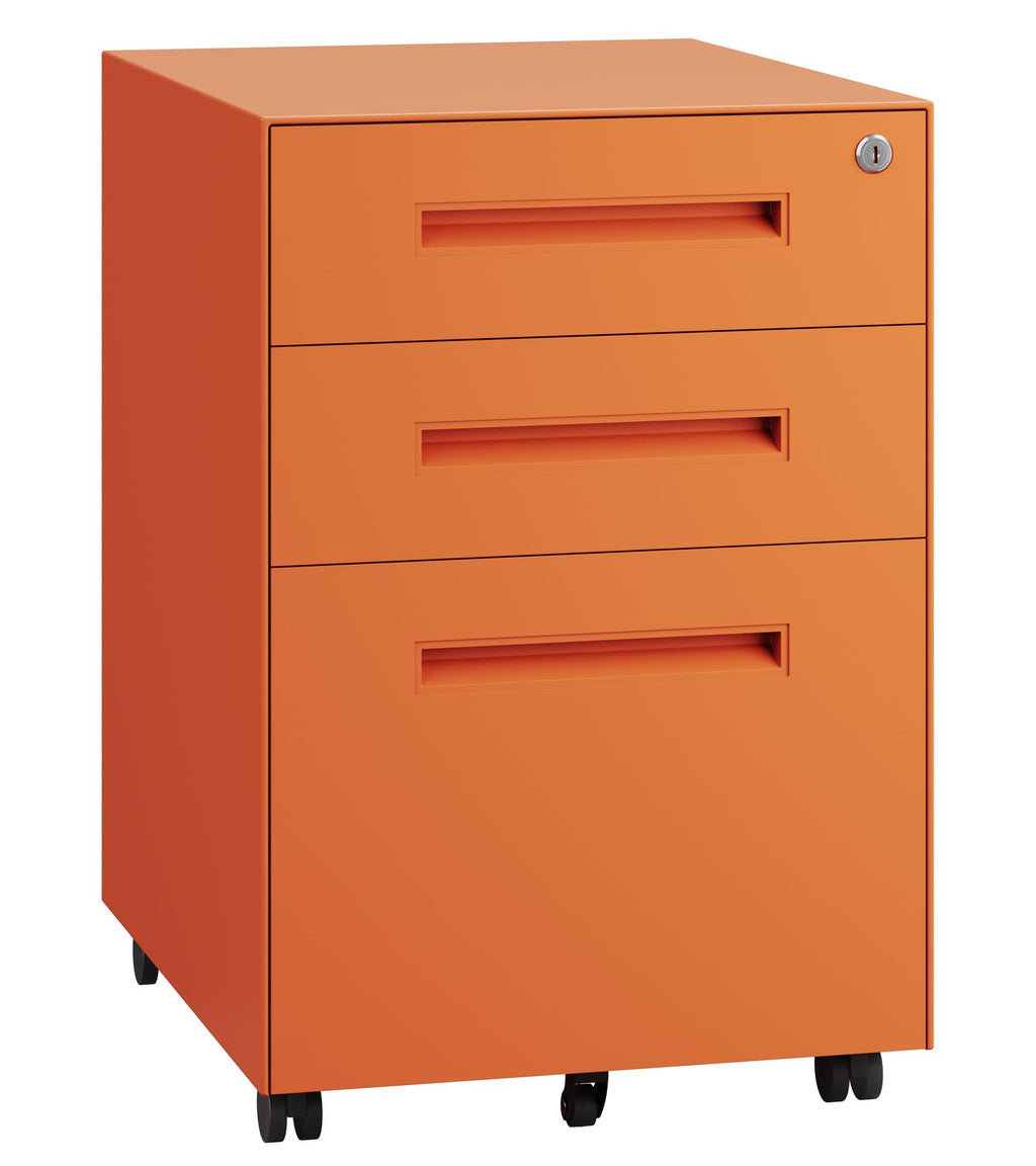 3 Drawer Metal Rolling File Cabinet O222992