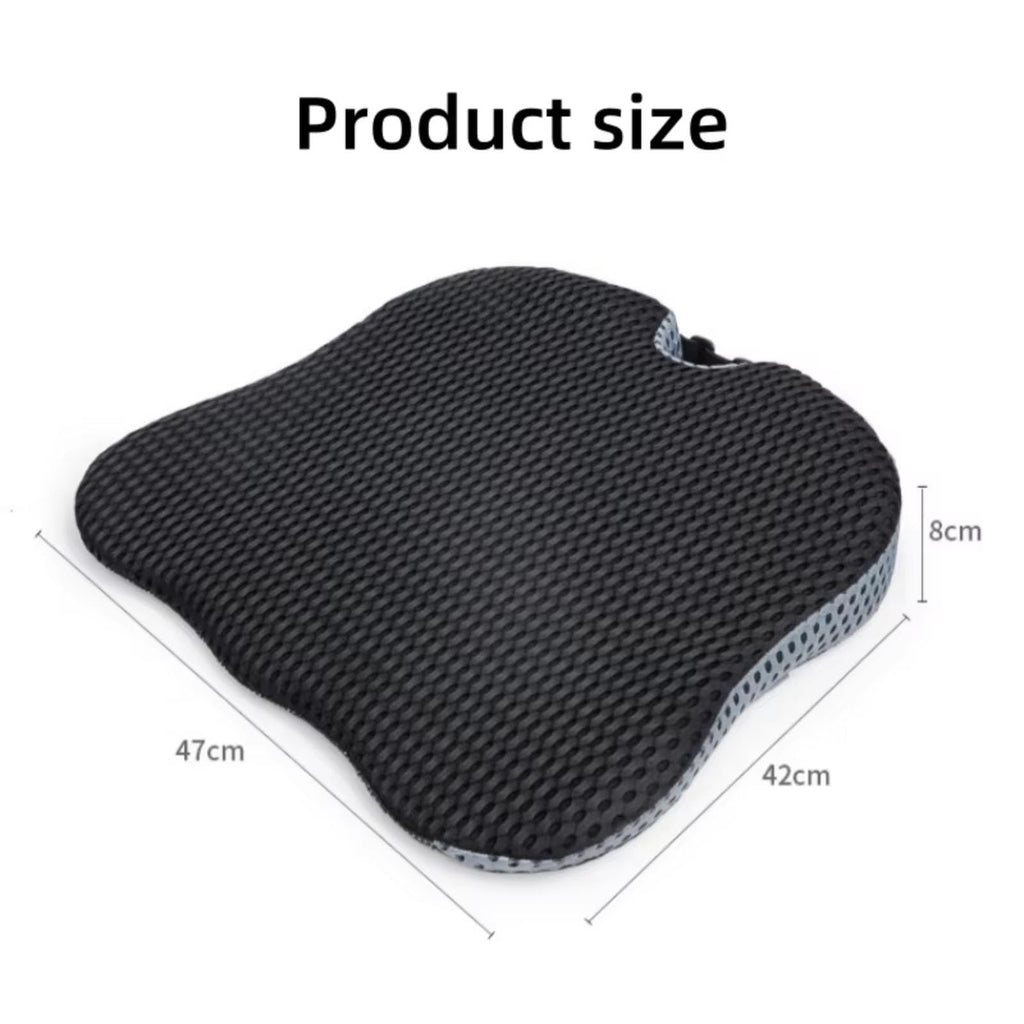 Grey Memory Foam Car Seat Booster Cushion T39636