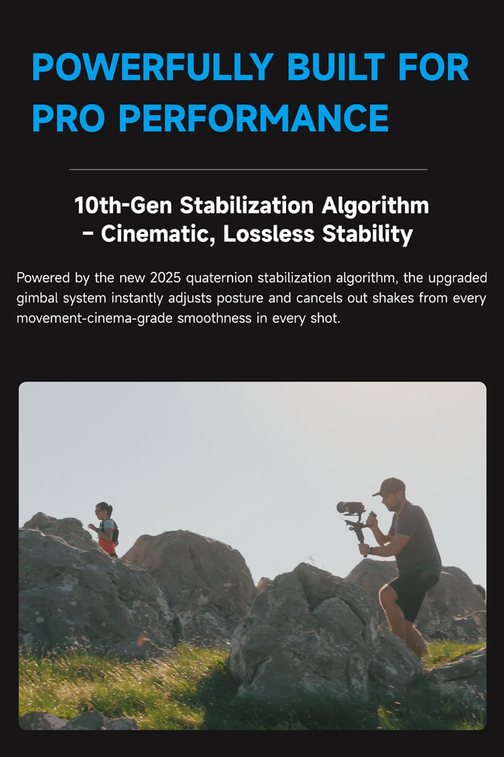 Camera Gimbal Stabilizer with Touch Screen V645