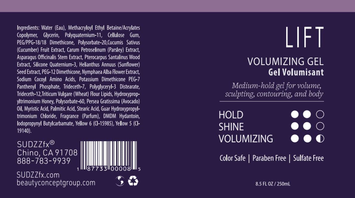 Volumizing Hair Gel, 8.5 Fl Oz X4881