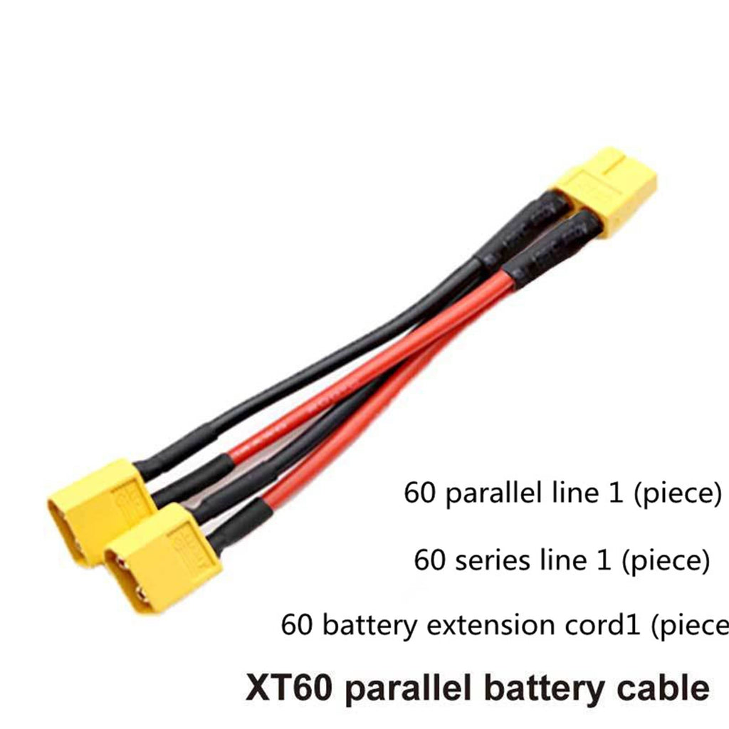 3 Pieces Battery Adapter Cable Y-Type Harness Connector XT60 Parallel H404