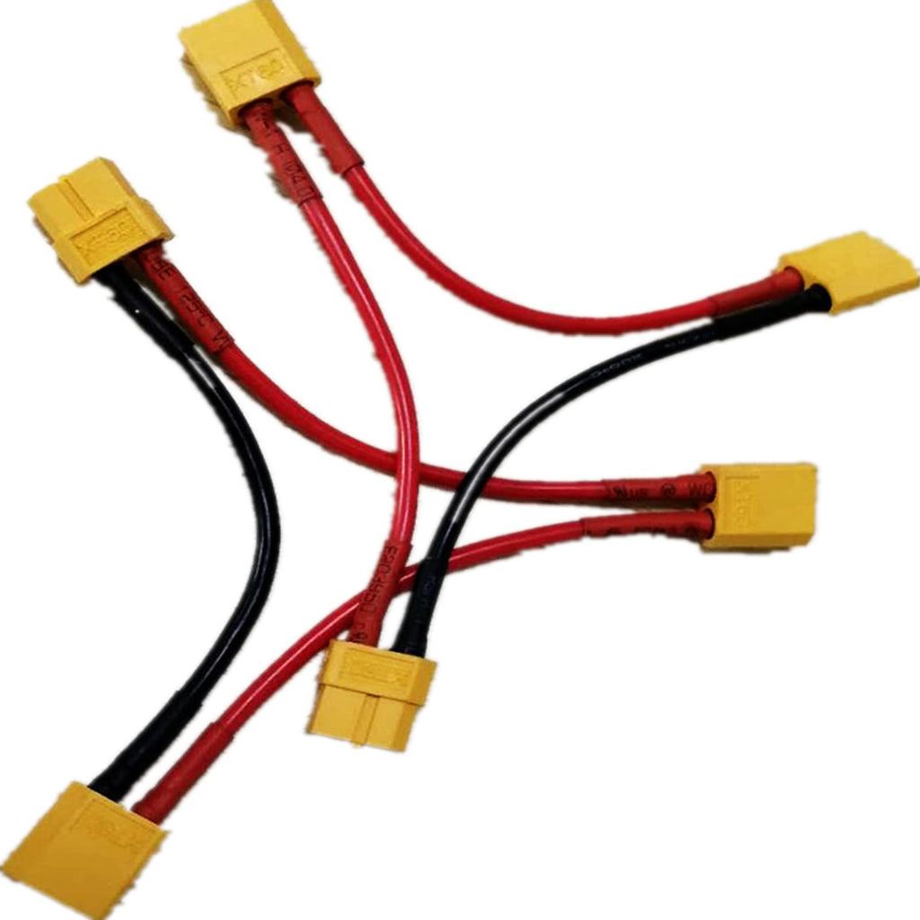 3 Pieces Battery Adapter Cable Y-Type Harness Connector XT60 Parallel H404