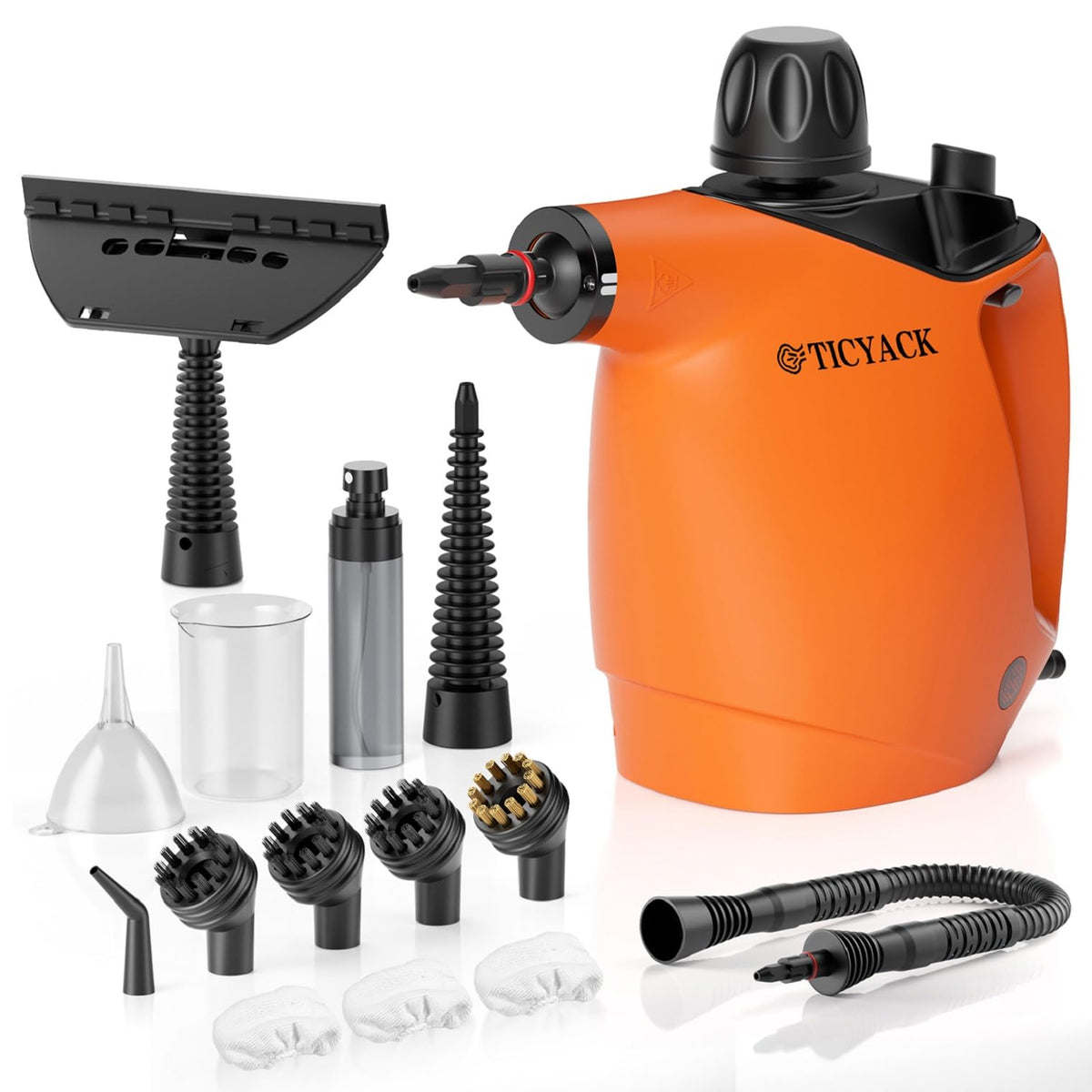 Handheld Steam Cleaner 500ML 16 PCS Orange O774972