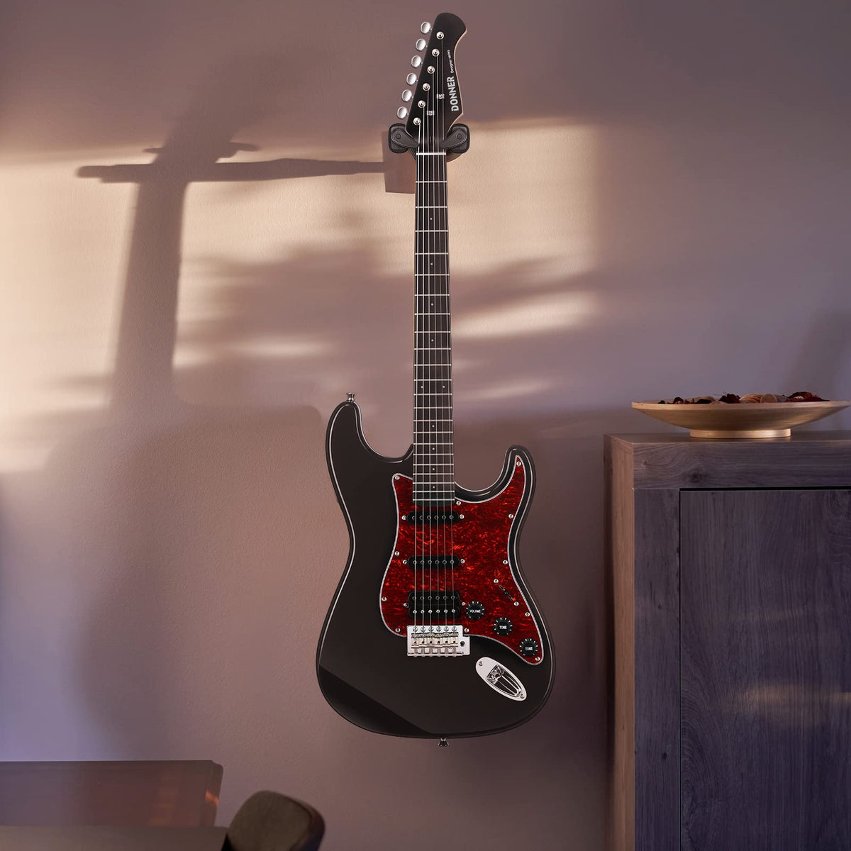 Black Guitar Wall Mount 3-Pack O929