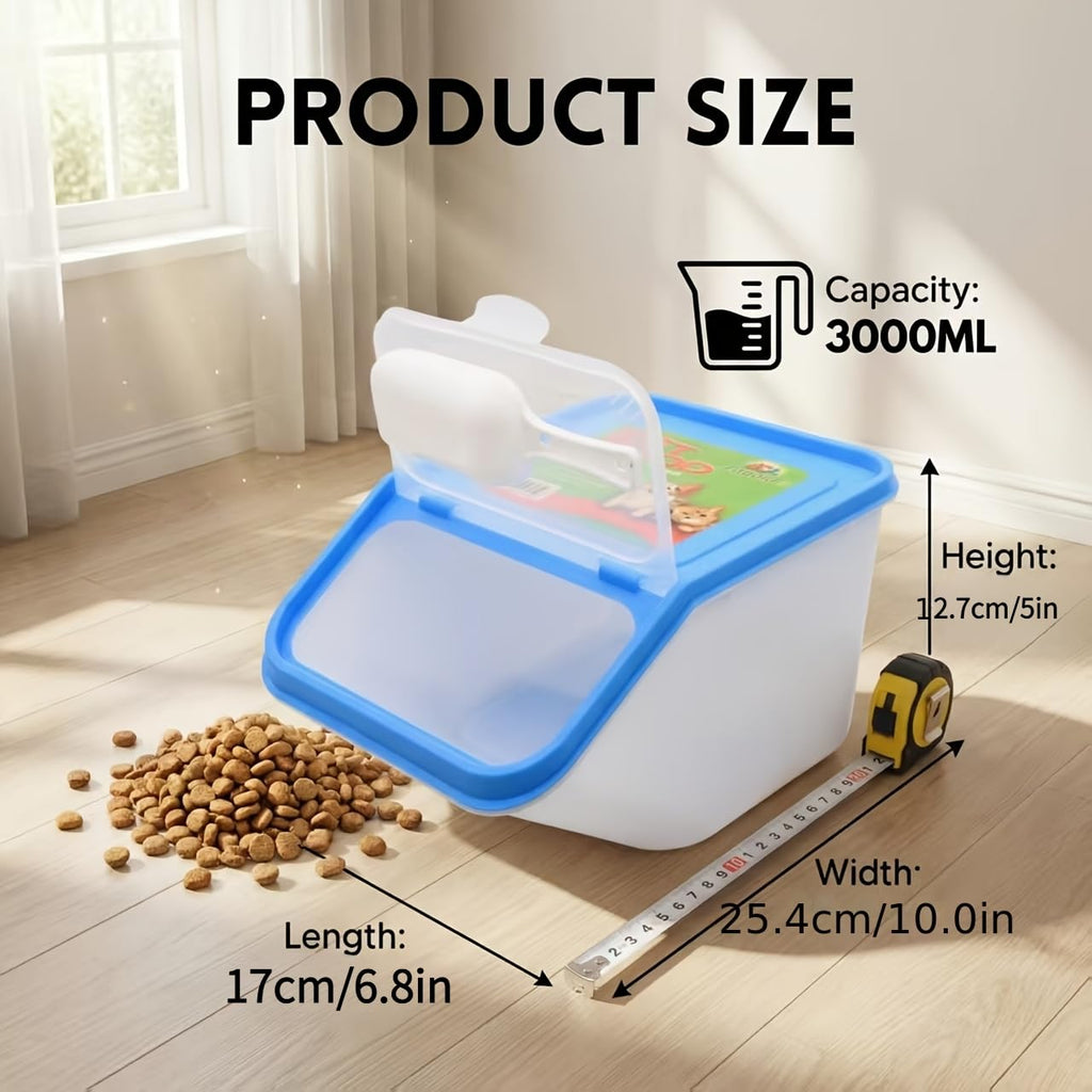 3-Pack Airtight Pet Food Storage Container Set with Scoop M851580
