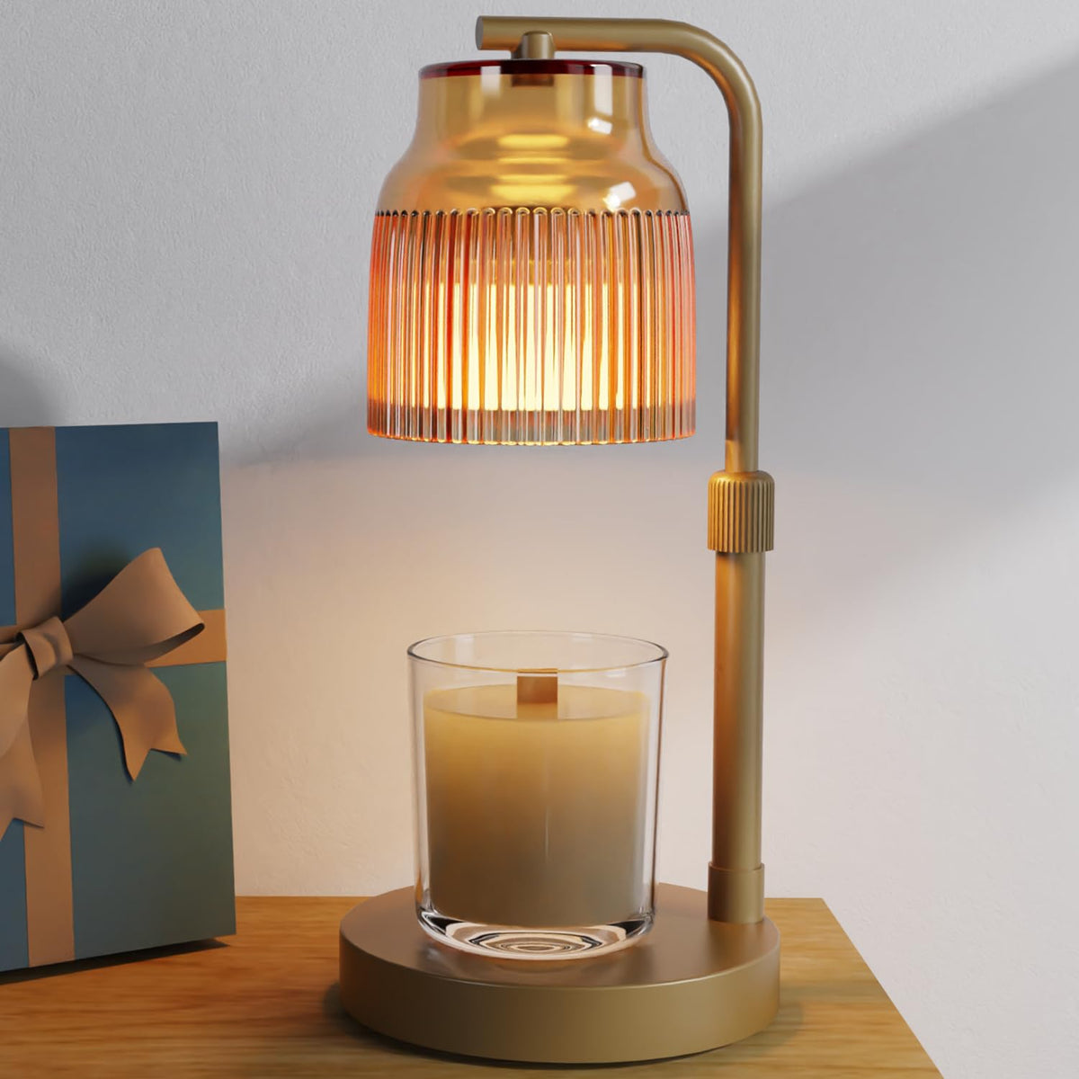 Candle Warmer Lamp with Timer Dimmer Adjustable Height I77289