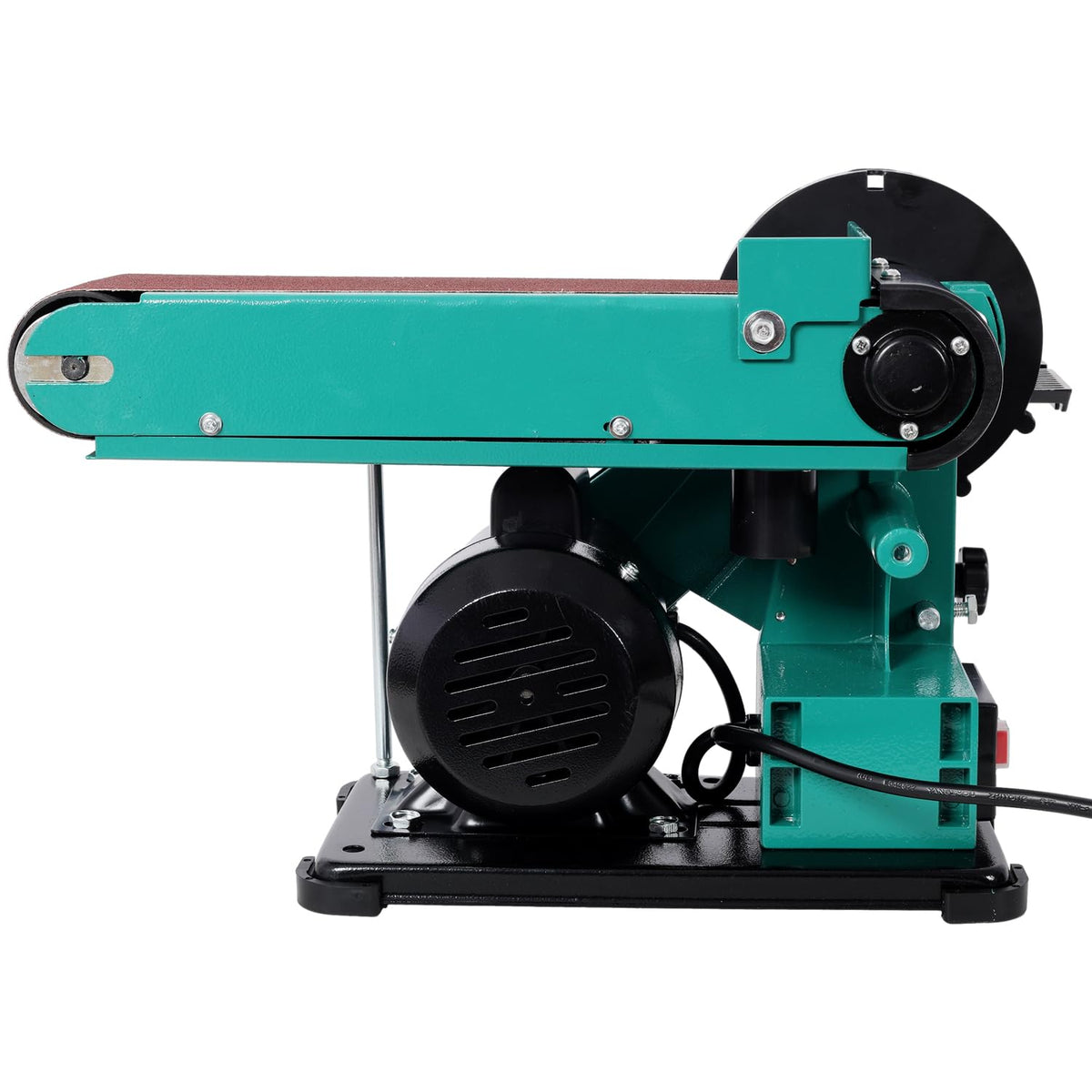 4" x 36" Belt Sander 6" Disc Polisher Grinder Steel Green High-Torque Power Tool Q40232