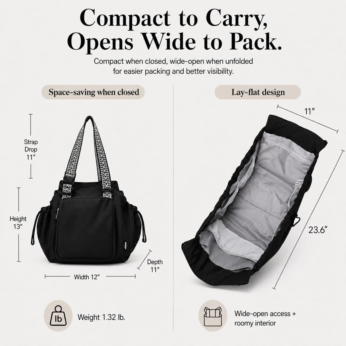 Tote Bag with 16 Pockets Y31518