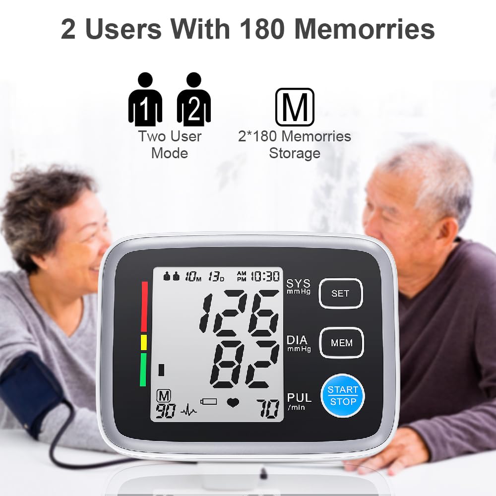 Upper Arm Blood Pressure Monitor 2 Cuff Sizes N73364