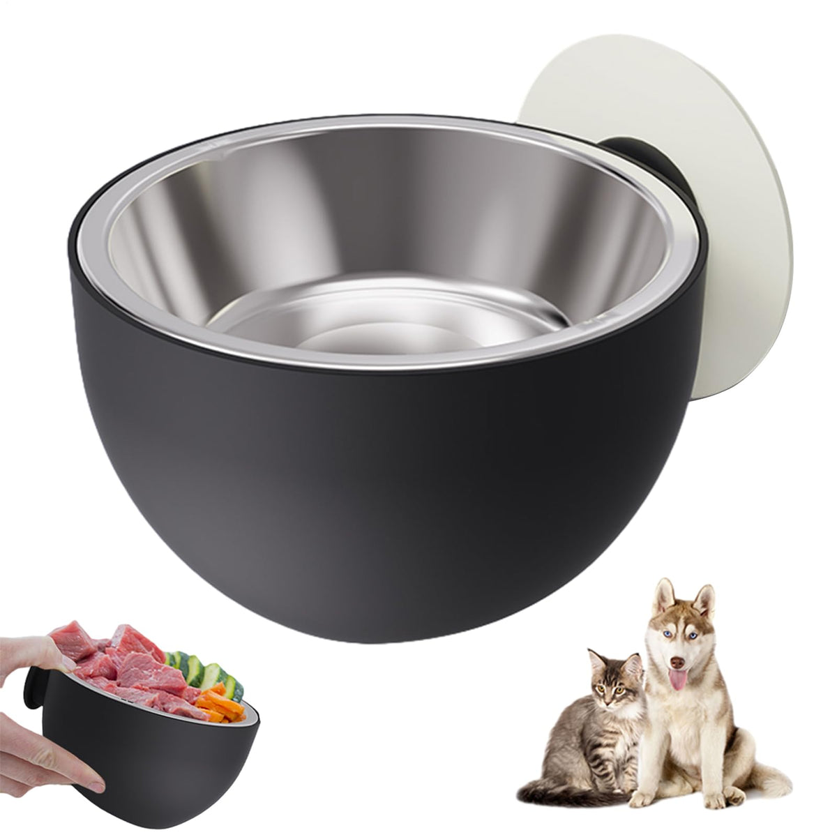 Wall Mounted Pet Bowls Dishwasher Safe S148