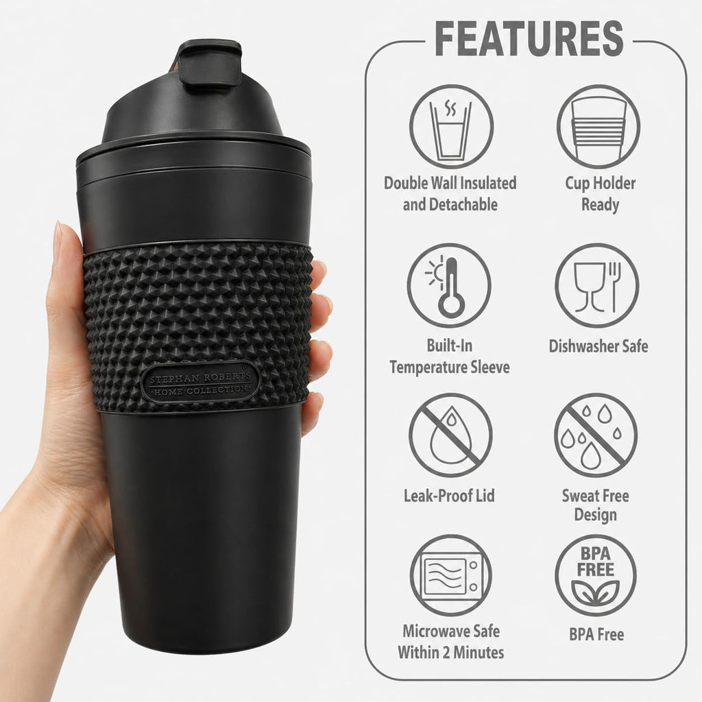 16 oz Insulated Coffee Tumbler Set 2 Pack O599