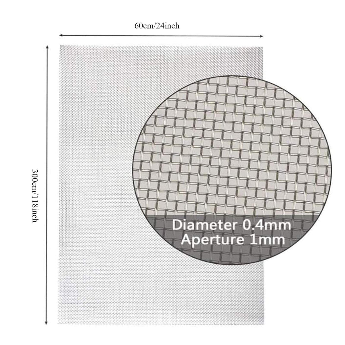 304 Stainless Steel Woven Wire Mesh Window Screen M291