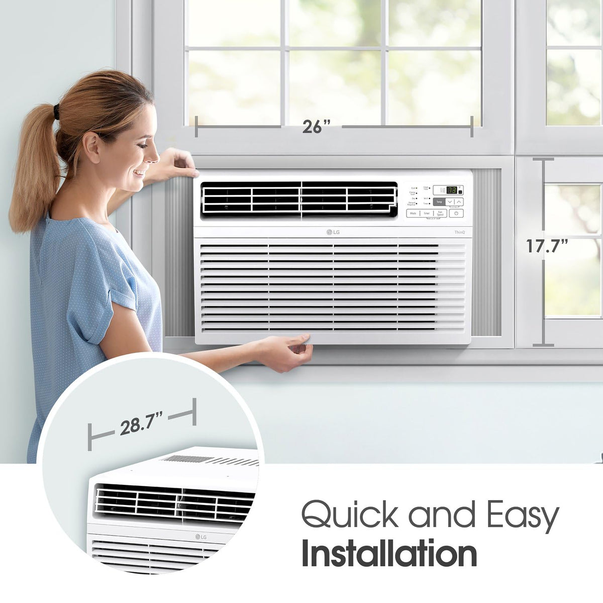 18,000 BTU White Window Air Conditioner A864