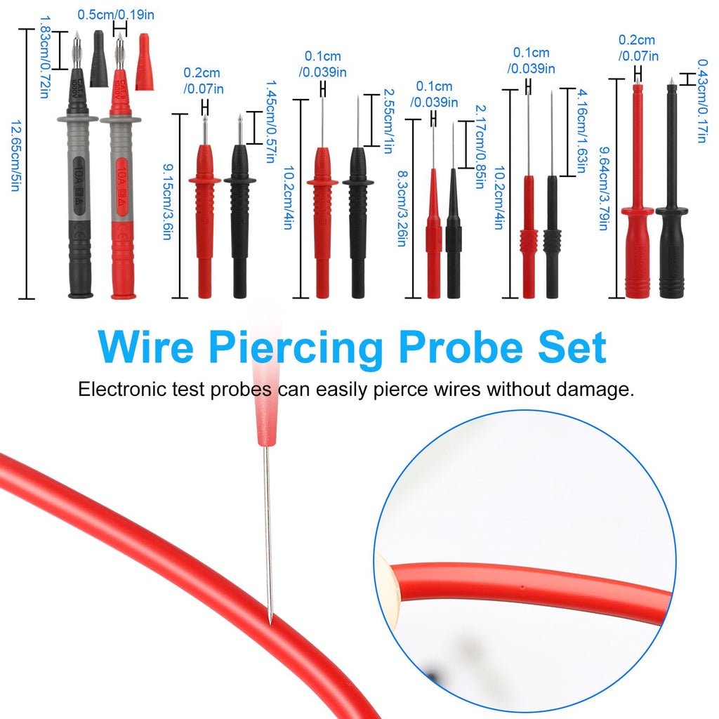 Silicone Multimeter Test Leads Kit F734