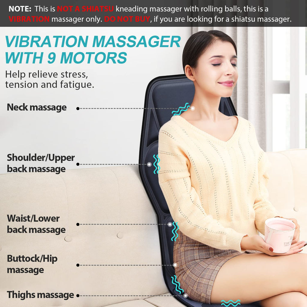 Heated Massage Seat Cushion Pad Q332