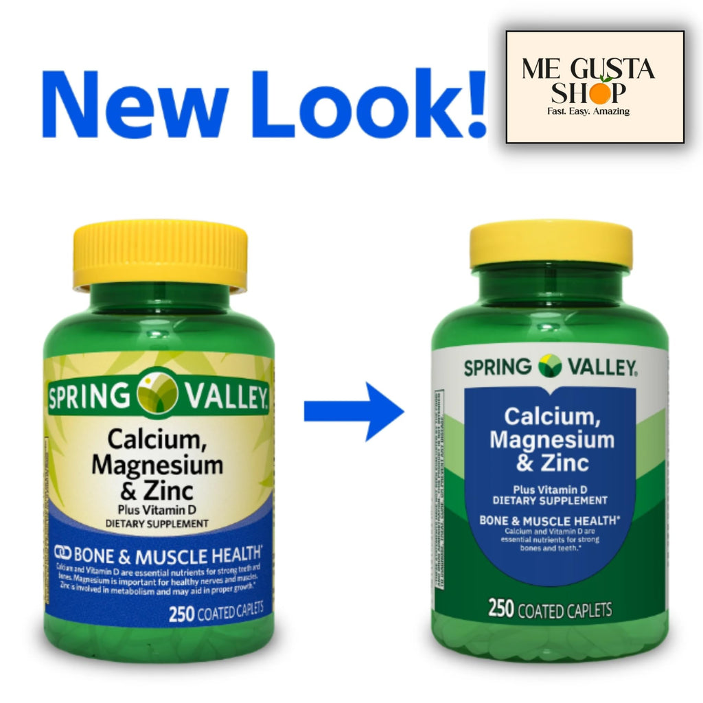Calcium Magnesium Zinc Plus Vitamin D3 Caplets 500 Count A911