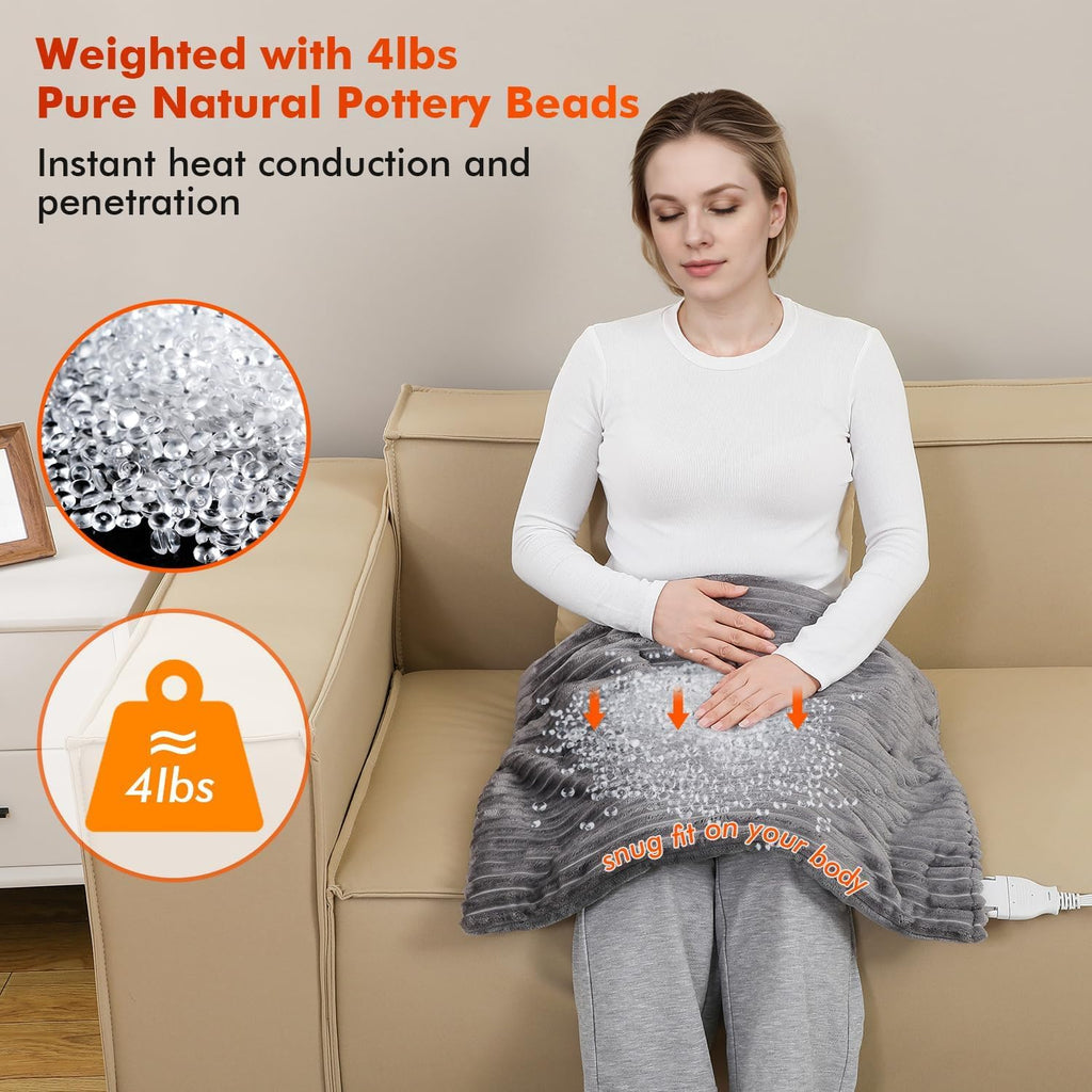 Far Infrared Jade Vibrating Weighted Heating Pad B832