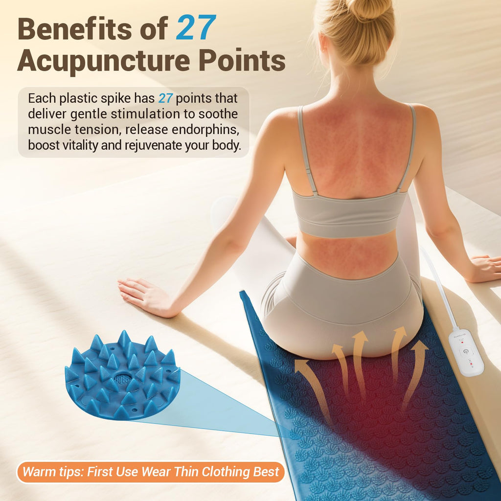 Heated Acupressure Mat 17"x33" L4295