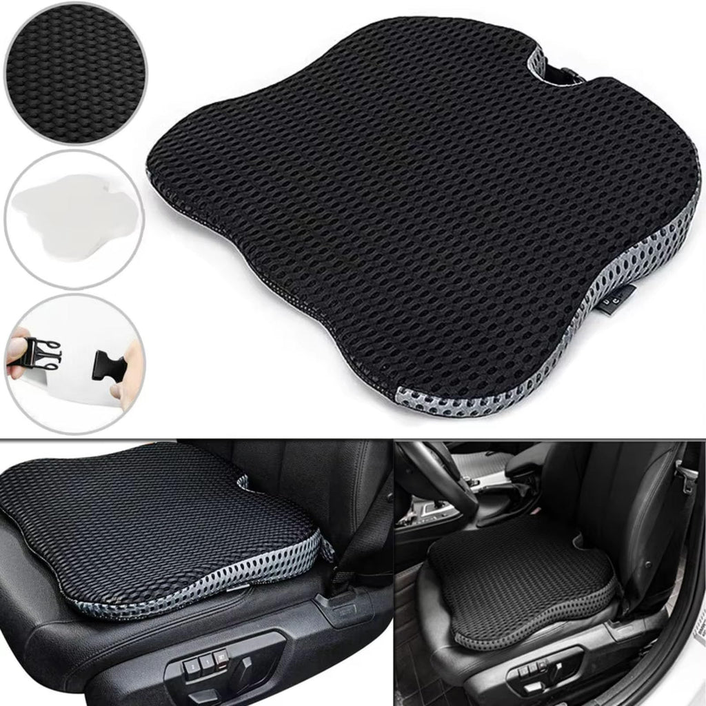 Grey Memory Foam Car Seat Booster Cushion T39636