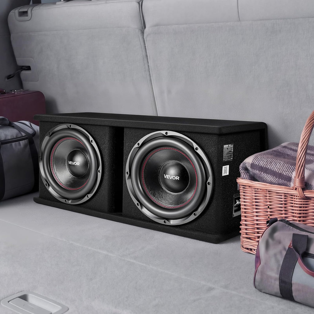 Dual 12" Enclosed Powered Subwoofer with Amplifier K659