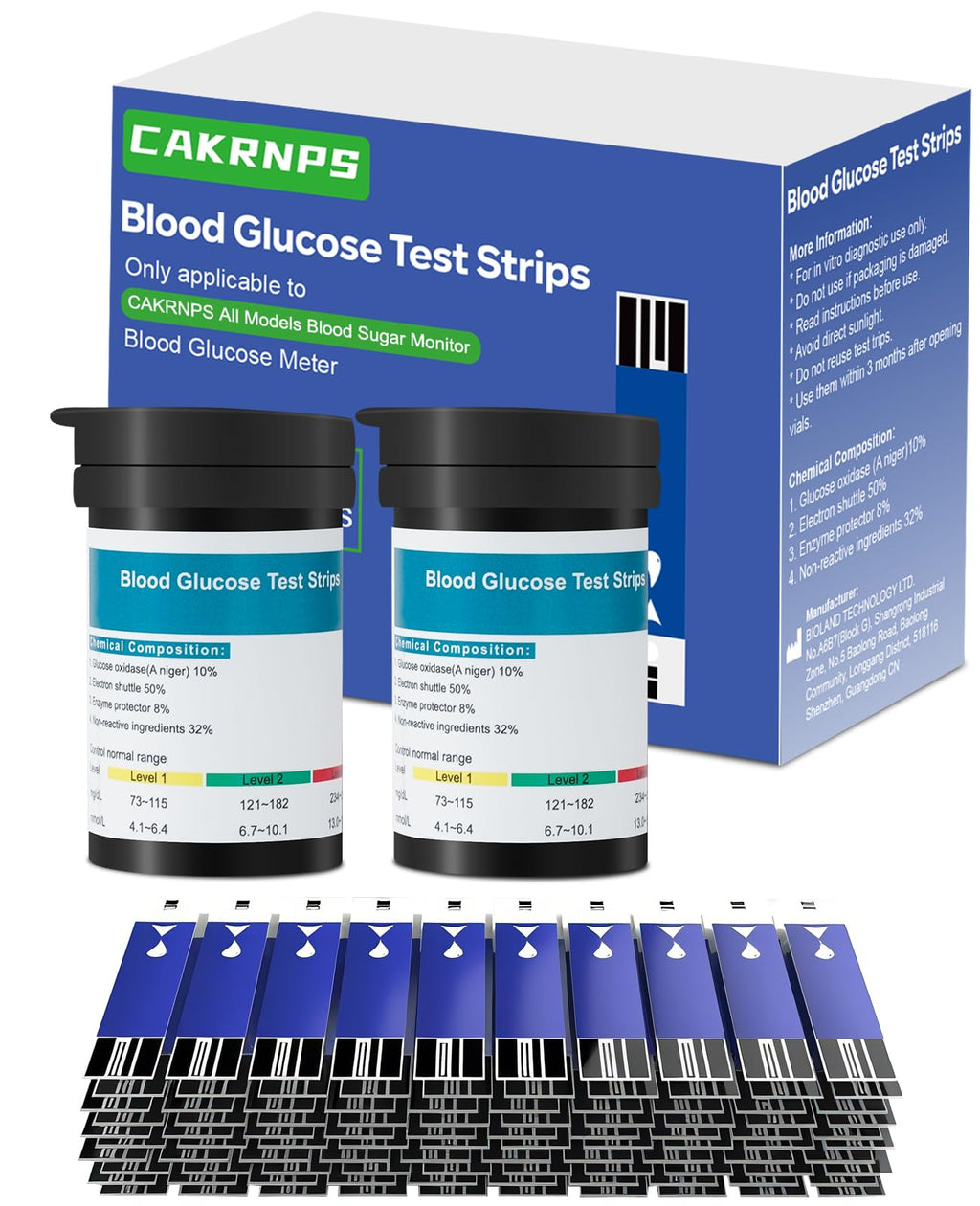 Blood Glucose Test Strips 100 Count Y30212