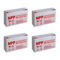 6V 10Ah Rechargeable Sealed Lead Acid Battery 4Pcs P830