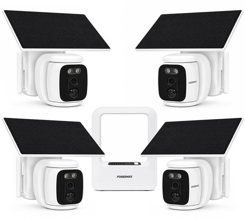 4 Pack Solar Security Cameras Wireless Outdoor 2K WiFi Camera System R630