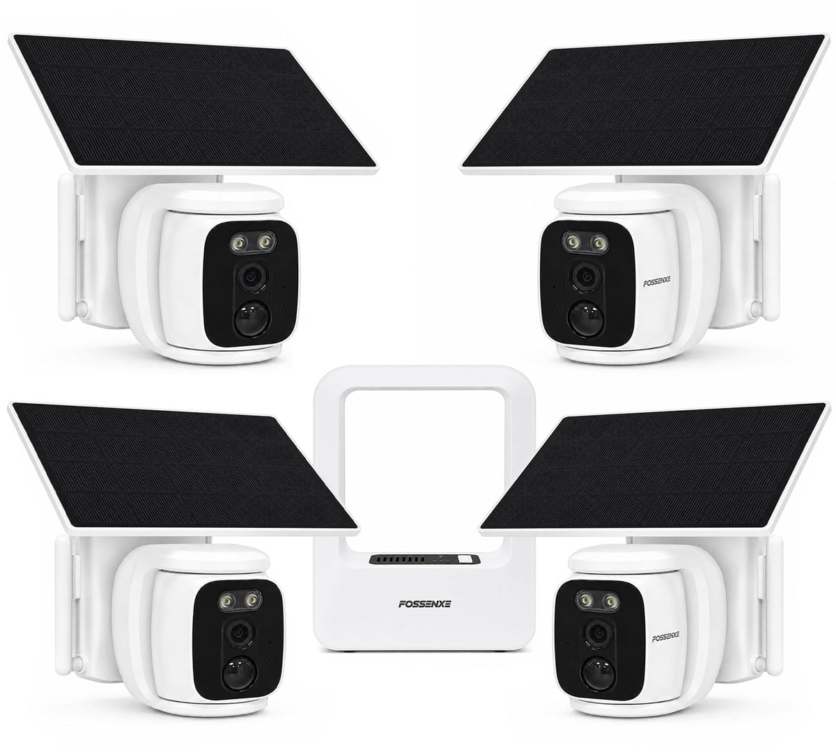4 Pack Solar Security Cameras Wireless Outdoor 2K WiFi Camera System R630