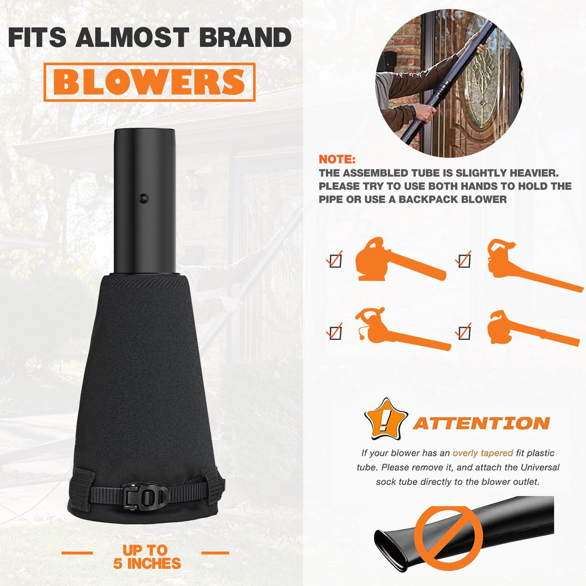 Gutter Cleaning Kit for Leaf Blowers, 11 Feet O20847