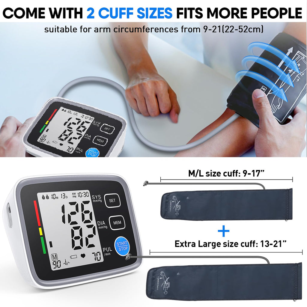 Upper Arm Blood Pressure Monitor 2 Cuff Sizes N73364