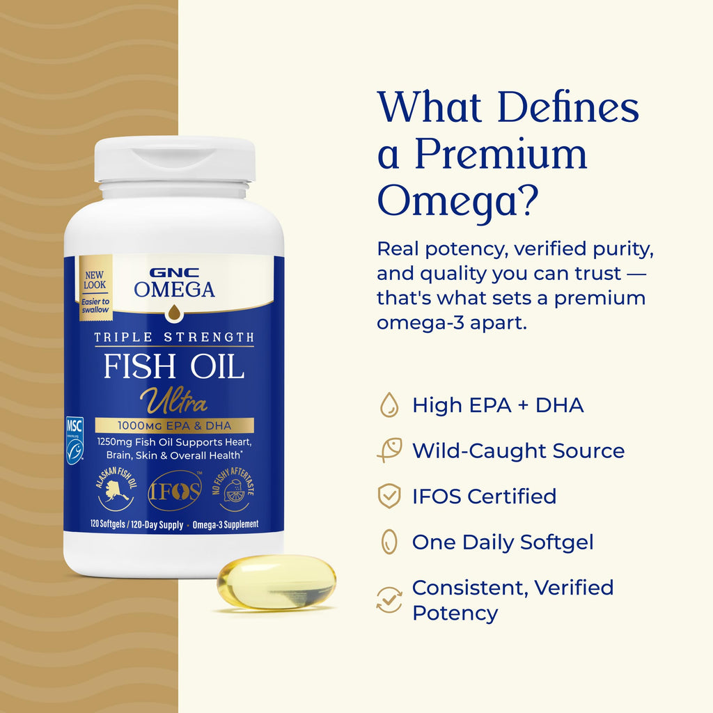 Omega Fish Oil 1000mg 120 Count U86982