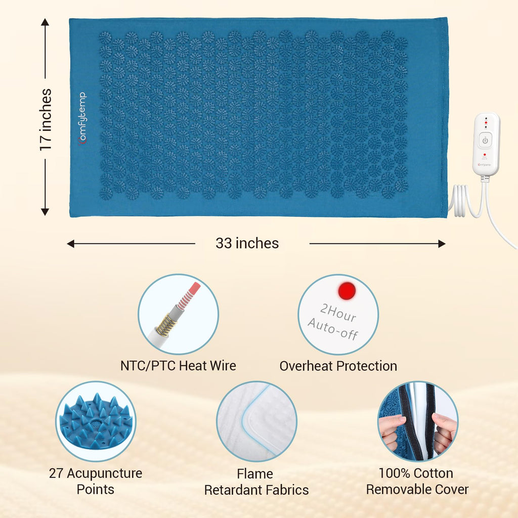 Heated Acupressure Mat 17"x33" L4295