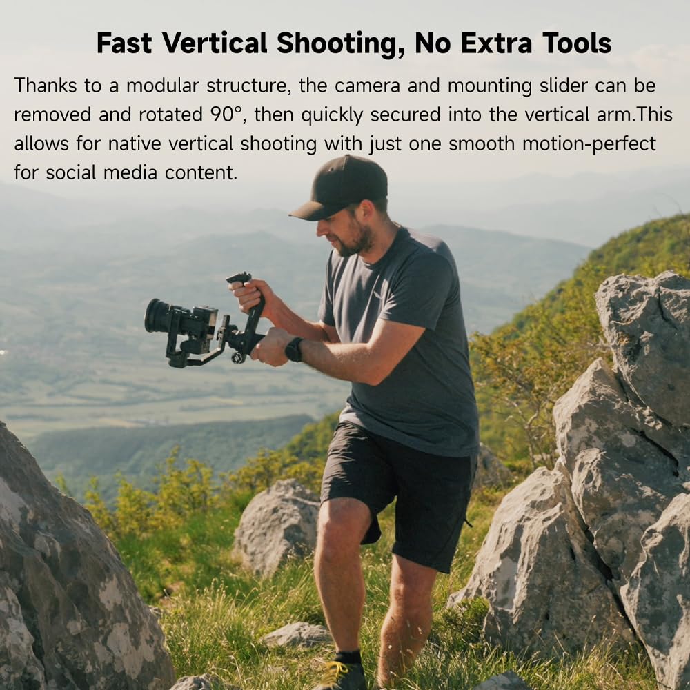 Camera Gimbal Stabilizer with Touch Screen V645