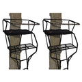 2 Person 18 Foot Tall Portable Hunting Tree Ladder Stand (2 Pack) B457765