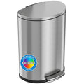 13.2 Gallon Stainless Steel Step Trash Can K76519