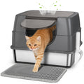 Stainless Steel Litter Box with Lid M22183