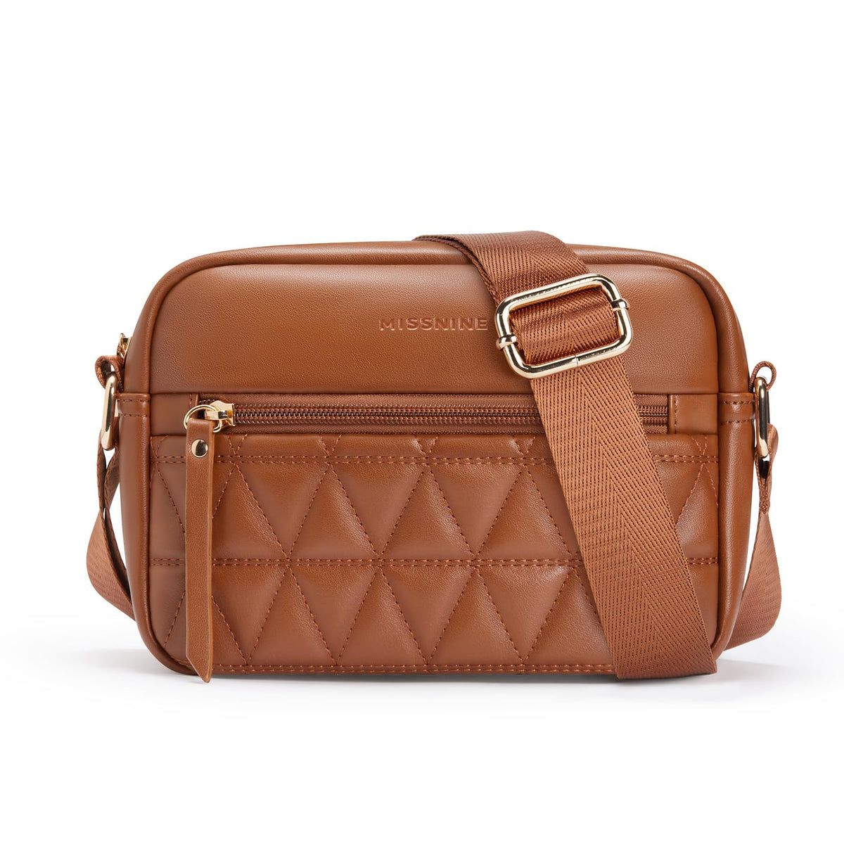 Quilted Crossbody Purse with Adjustable Strap O567