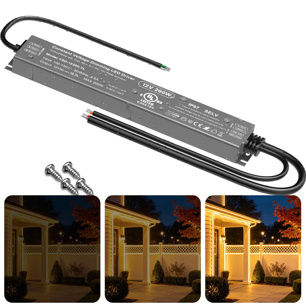 12V Dimmable LED Driver 200W H683