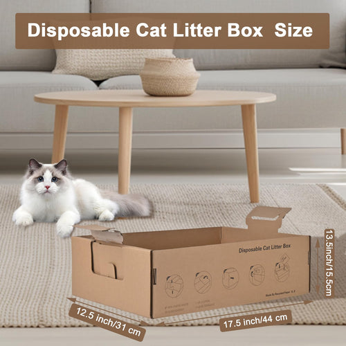 2 Pack Large Cardboard Cat Litter Box O795