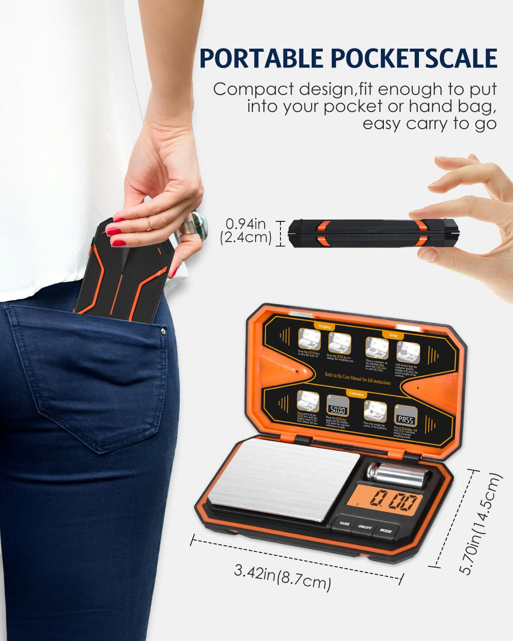 Digital Pocket Scale 500g x 0.01g Z51642